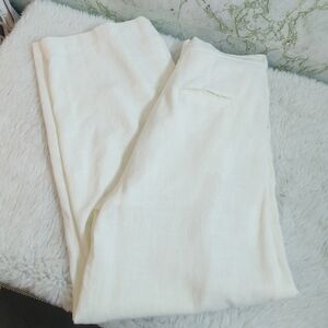 LILI SIDONIO Beautiful Off-White Linen Pants